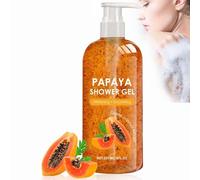 Gel Douche éclaircissant à La Papaye Corps, 245ml Papaya Gels Exfoliant Corps, Savon Douche Eclaircissant Peau Noir Rapide Et Efficace,Gel Douches à La Mousse Douce Aide à Nettoyer La Peau (1)