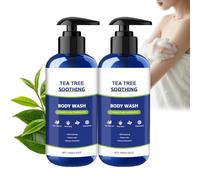 Gel Douche Et Gel Douche Apaisant à L'Huile D'Arbre à Thé, éMollient Hydratant, Nettoyant Pour Le Corps à L'Huile D'Arbre à Thé, Nettoie En Douceur, Apaise Et Purifie Une Peau RafraîChie (2 PCS)