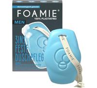 Gel Douche Et Shampooing Solide Pour Homme À La Menthe D'eau Et Au Citron, Douche Fixe Et Nettoyage Du Visage 3 En 1 Parfum Rafraîchissant, Soin De Douche Ferme Pour La Peau Et Les Cheveux, 90