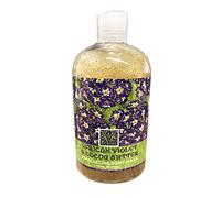 Gel douche exfoliant Birsppy Greenwich Bay, enrichi au beurre de karit , au luffa et aux graines d'abricot, 473 ml (violette africaine)