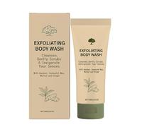 Gel douche exfoliant naturel au bambou et au gingembre - Gommage doux quotidien pour une peau lisse et douce, parfumé et revitalisant, 100 g