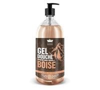 Gel Douche Homme 1L Boisé Les Petits Bains de Provence - Format Familial | Surgras Sans Savon | Visage Corps Cheveux | Made in France Provence | Testé Dermatologiquement