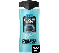 Gel Douche Homme 5en1 - Re-Load - 24h Hydratant - 87% D'ingrédients D'origine Naturelle - Parfum Frais & Vivifiant - 400ml