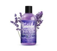 Gel douche hydratant à la lavande, gel douche hydratant à l'huile de lavande, nettoyant quotidien doux et nourrissant pour le corps, savon corporel exfoliant apaisant pour peaux sèches et sensibles