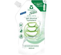 Gel Douche Hydratant À L'aloe Vera - 95% D'ingrédients D'origine Naturelle - Formule Vegan - Gel Douche Ph Neutre Pour La Peau - Eco-Recharge 500 Ml