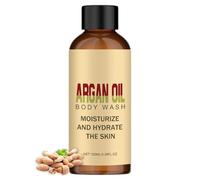 Gel Douche Hydratant à L'huile D'argan 100 ml, Argan Oil Body Wash, Nut Oil Moisturizing Shower Gel, Nettoie, Nourrit, Protège,Gèl Douche Visage Et Corps Pour Peaux Sensibles, Sèches, Gèl Douchè Femme