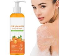 Gel Douche Kaki Et Thé Vert - 120 Ml - Hydratant Naturel Gel Douche Pour Une Peau Douce, Propre Et Éclatante, ParfumLongue Durée, Pour Une Odeur D'odeur Forte Enlever, Nettoyer Profondément
