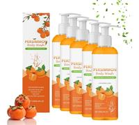 Gel douche kaki, gel douche persimmon, rafraîchissant, désodorisant efficace, parfum longue durée - Convient pour les hommes et les femmes, hydratant, démaquillant doux pour tous les types de peau (5)