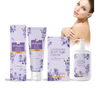 Gel Douche Lavande Et Lotion Corporelle À La Lavande, Lait Corporel Hydratant, Gel Douche Apaisant, Bain Moussant Relaxant, Crème Corps Hydratante, Doux Et Hydratant Pour La Peau