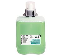 Gel douche mousse GOJO Green certifié pour les mains, les cheveux et le corps, parfum concombre et melon, recharge de 2 000 ml, distributeur à pr