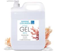 Gel Douche Perlé Extra Délicat Au Collagène, Triple Action : Nettoyant Visage, Corps Et Cheveux, Effet Raffermissant Et Anti-Âge, Soin Pour Peaux Atopiques, Sensibles Et Sèches - 5000 Ml