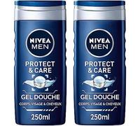 Gel Douche Protect & Care (1x 250 Ml), Gel Douche Homme 3-En-1hydratant, Soin Lavant À La Formule Hydratante Enrichie En Aloe Vera (Lot De 2)