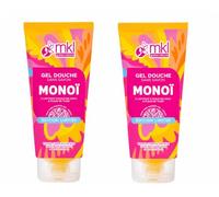 Gel Douche Sans Savon Monoï Coco & Tiaré, 2 x 100 ml | Visage Corps Cheveux, Édition Limitée, Fabriqué en France