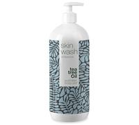 Gel douche Skin Wash professionnel 1000 ml | Gel douche à l'huile d'arbre à thé | Gel douche pour le corps | | Idéal pour les peaux impures, les boutons ou avant l'épilation à la cire/rasage