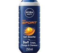Gel Douche Sport (1 X 250 Ml) - Soin Lavant Enrichi En Minéraux - Gel Douche Homme 3 En 1 Revitalisant - Soin Nettoyant Corps Visage & Cheveux Pour Une Effet Fraîcheur 24h