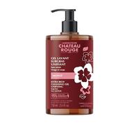 Gel Douche Surgras Hydratant Peau Sèche - Monoï - Sans Savon - Visage & Corps - Peaux Noires, Mates et Métissées - Nettoyant Doux - 750 ml - Laboratoire Château Rouge