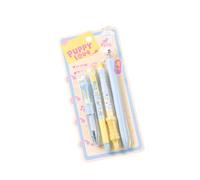 gel en plastique à action torsadée 4PCS pour les, Type1 | Gel rétractable avec poignée ergonomique, pour étudiant et adulte, prise de notes, journal, encres noires,