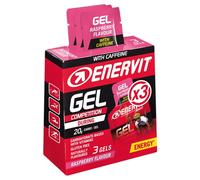 Gel énergétique avec caféine Enervit Sport - 3 x 25 ml - Framboise