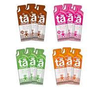 Gel Énergétique Running TA ENERGY Pack x12-4 Saveurs Glucides Caféine