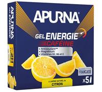 Gel Energie Apurna goût Citron Caféine Passage Difficile - Etui 5 x 35g