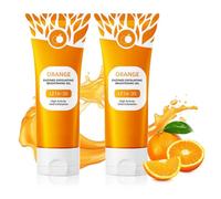 Gel Exfoliant À L'orange - Gommage Nettoyant En Profondeur For Le Visage Et Le Corps, Exfoliant Doux For Une Peau Éclatante, Soin Hydratant For Le Visage Adapté À Tous Les Types De Peau(2PC)
