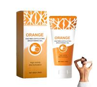 Gel exfoliant à l'orange pour le visage et le corps, exfoliant visage nettoyant en profondeur pour tous types de peau, nettoyant doux pour le et le soins du corps, gel blanchissant à l'orange (1 PCS)