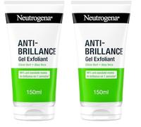 Gel Exfoliant Anti-Brillance (tube de 150 ml) - Exfoliant pour le visage au citron vert et aloe vera (Lot de 2)