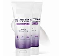 Gel exfoliant bronzant à action rapide, élimine visiblement le bronzage, exfolie en quelques minutes et laisse la peau lisse et éclatante.