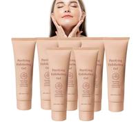 Gel exfoliant doux multi-action - Éclaircissant, blanchissant (taches sombres), peau lisse | Gommage corps & visage, éliminateur de points blancs, hydratant (7)