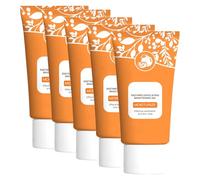 Gel Exfoliant Orange pour Visage et Corps - Gommage Nettoyant en Profondeur et Hydratant aux Enzymes, Adapté à Tous Types de Peau 50g (5pcs)
