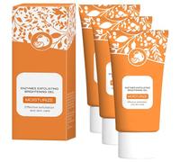 Gel Exfoliant Orange pour Visage et Corps - Gommage Nettoyant en Profondeur et Hydratant aux Enzymes, Adapté à Tous Types de Peau 50g (3pcs)