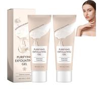 Gel exfoliant purifiant, nettoyant visage rafraîchissant, apaisant et hydratant, gel exfoliant visage et corps, nettoyant en profondeur, éclaircissant et rajeunissant, pour tous types de peau (2pcs)
