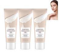 Gel exfoliant purifiant, nettoyant visage rafraîchissant, apaisant et hydratant, gel exfoliant visage et corps, nettoyant en profondeur, éclaircissant et rajeunissant, pour tous types de peau (3pcs)