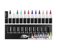 Gel Eye Liner Waterproof, Long Wear Gel Eye Liner, Waterproof Smudge Proof Gel Liner, Natural Cream Eye Liner, 12 X Gel Eye Liner Set, Long-Lasting Gel Eye Liner, Smudge Proof Eye Liner