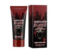 Gel faux sang | Maquillage sang Halloween | Effet réaliste lavable 50ml | Faux sangs spécial effets pour vampire zombie blessure cosplay théâtre film déguisement horreur maquillage artistique