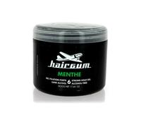 Gel fixant cheveux Menthe - Hairgum - 500ml - Fixation longue durée - Effet mouillé - Sans alcool