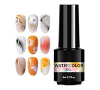 Gel Floraison,Outils De Manucure Longue Durée 8ml | Vernis Gel Pour Ongles Blossom Aquarelle,Pour Vacances Anniversaire Mariage Noël Halloween Salon À Domicile Quotidien
