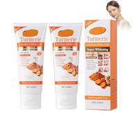 Gel Gommage au Curcuma - Exfoliant Doux Clarifiant pour Tous Types de Peau - Gel Nettoyant Rafraîchissant à Utiliser 1 Fois Par Semaine Avant Soin Visage - 2 x 100ml