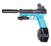 Gel Gun Blaster, Pistolet a Bille Automatique avec 30000 Munitions, Pistolet Jouet Électrique Activités de Plein Air Jeu d'équipe de Tir pour 12+ Adultes Adolescents-Azur