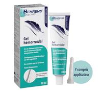BEHREND Homecare® Gel pour les hémorroïdes - en cas d'hémorroïdes internes & externes, de démangeaisons anales, fissures anales proctite Gel(S) 30 ml