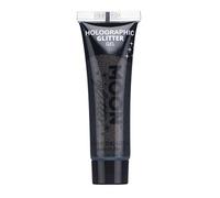 Gel holographique paillettes pour le visage et le corps par Moon Glitter - 12ml - Noir - Pailleté pour visage.