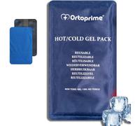 Gel Ice Pack For Hot And Cold With Protective Cover Pack Of 2-Reusable Gel Bag,Suitable For Freezer And Microwave,26 X 15 Cm,For All Body Parts