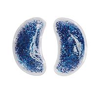 Gel Ice Pack pour les Yeux - Réutilisable Étanche Pack de Gel de Compresse pour les Yeux Couvre-yeux en Gel du Froid Compresse Chaude pour les Yeux Thérapie Par le Froid Chaud(Bleu)