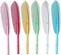 Gel Ink Pen Set Of 6 Fountain Pen Vintage Ballpoint Pen For Women And Women, Stationary Office Supplies, Stationery Pens, 6 Colours, Stylus Pen