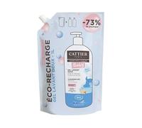 Gel Lavant Doux - CATTIER - Bébé 1L Refill - Sans sulfate - Protéines de riz - Huile d'amande douce bio
