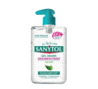 Sanytol - Gel Mains Désinfectant Thé Vert - 250 ml - Lot de 3 - Bactéricide, Virucide, Fongicide - Hydratant, Sans Rinçage, Ne Colle Pas - Testé Dermatologiquement