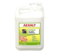 Gel mains microbilles citron bidon pompe 4,5 l - AEXALT - SA663