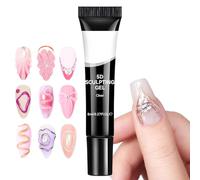 Gel modelant Ongles - Art Gel 5D Transparent, Colle pour Sculpture et Moulage Reconstruction | Manucure Professionnelle Pour Débutants Salon Maison Mariage Halloween Noël Fêtes Femmes Filles