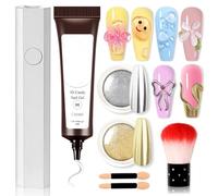 Gel Modelant pour Ongles - Pâte Modelante Pour Ongles - Gel de Sculpture Non Collant et Élégant pour Occasions Formelles Quotidiennes Mariage Salon à Domicile et Fêtes