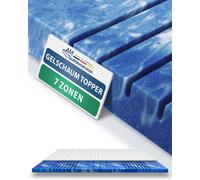 Gel mousse Topper Gel 7 zones 8cm 90x200 100x200 140x200 160x200 180x200 200x200